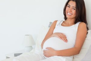 Pregnant Woman Smiling